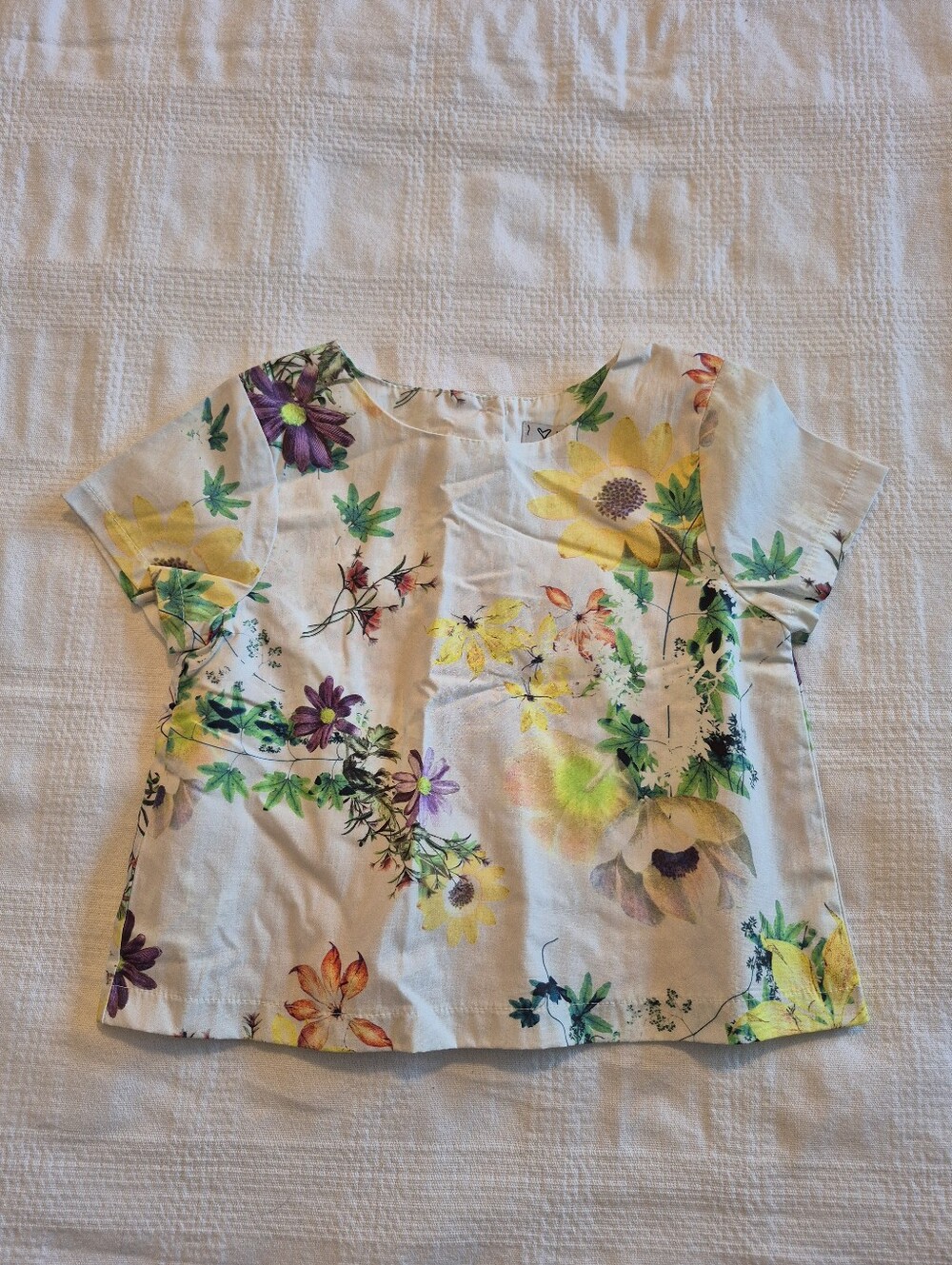 Next girls 4-5 years blouse, short sleeve, lined, 5 back buttons NWOT